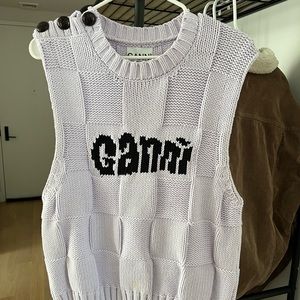 Ganni Sweater Vest sz L